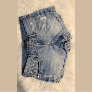 Abercrombie Lightwash Jean Shorts